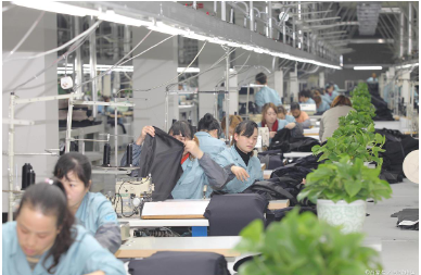 服裝企業(yè)生產(chǎn)現(xiàn)場(chǎng)